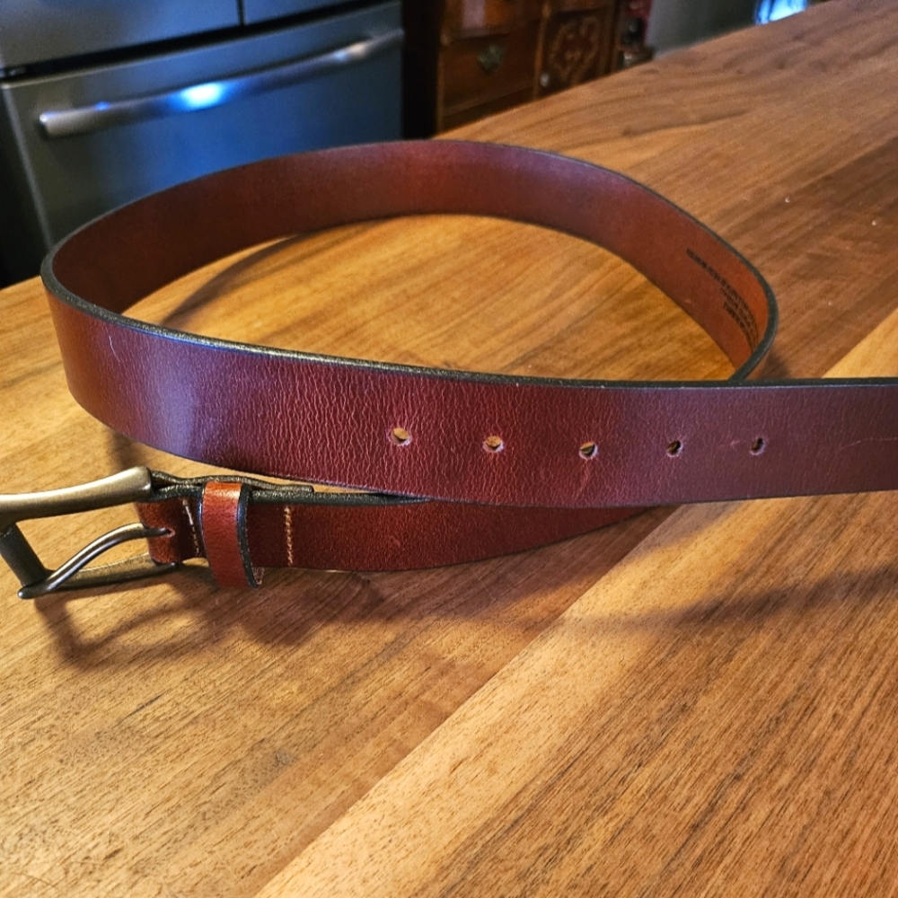Men's Banana Republic Brown Leather Belt, size 38